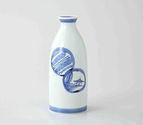 בחירת טוקיו Matcha - בקבוק סאקה ו -2 כוסות סט: נוף - חרסינה יפנית Hasami [ספינה סטנדרטית מאת SAL עם מספר